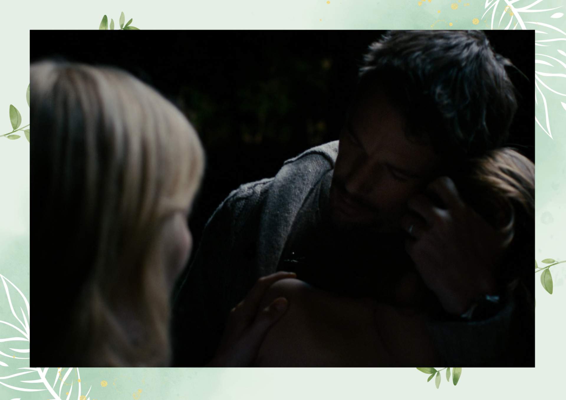 Green White Minimalist Aesthetic Blank Document Border 2