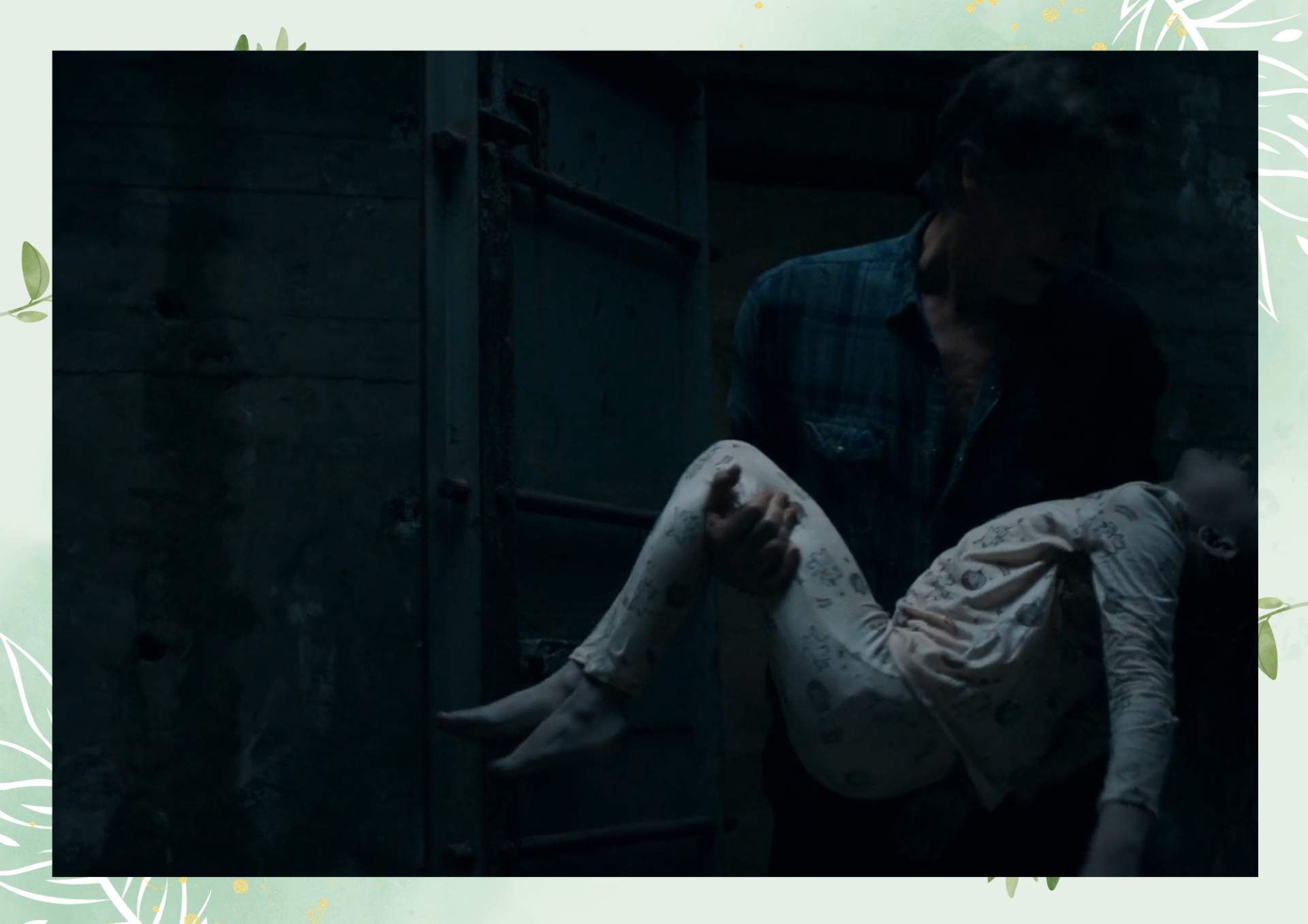 Green White Minimalist Aesthetic Blank Document Border 5 2