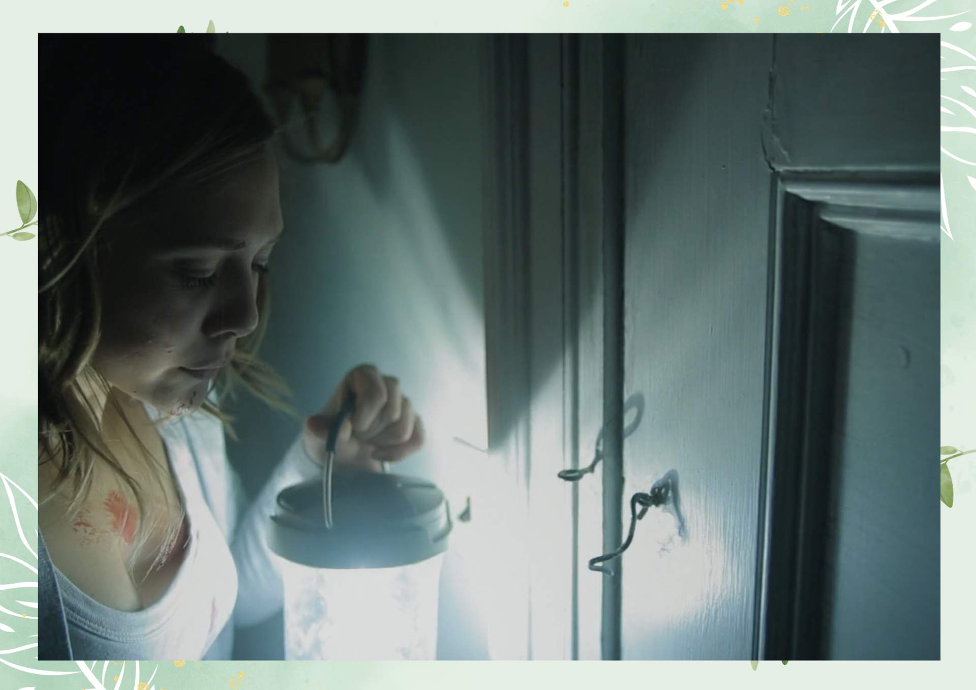 Green White Minimalist Aesthetic Blank Document Border 5 3