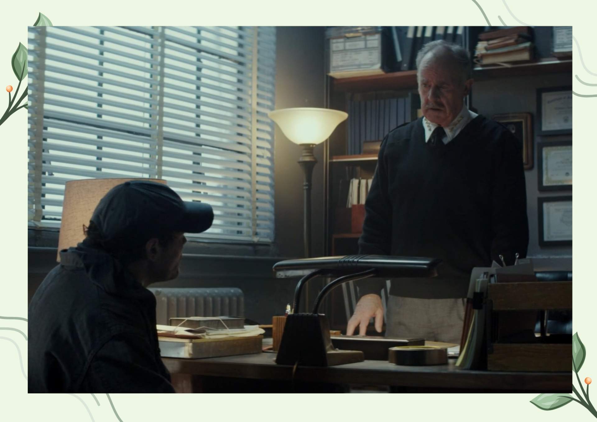 White Green Aesthetic Minimalist Blank Document Border 1 2