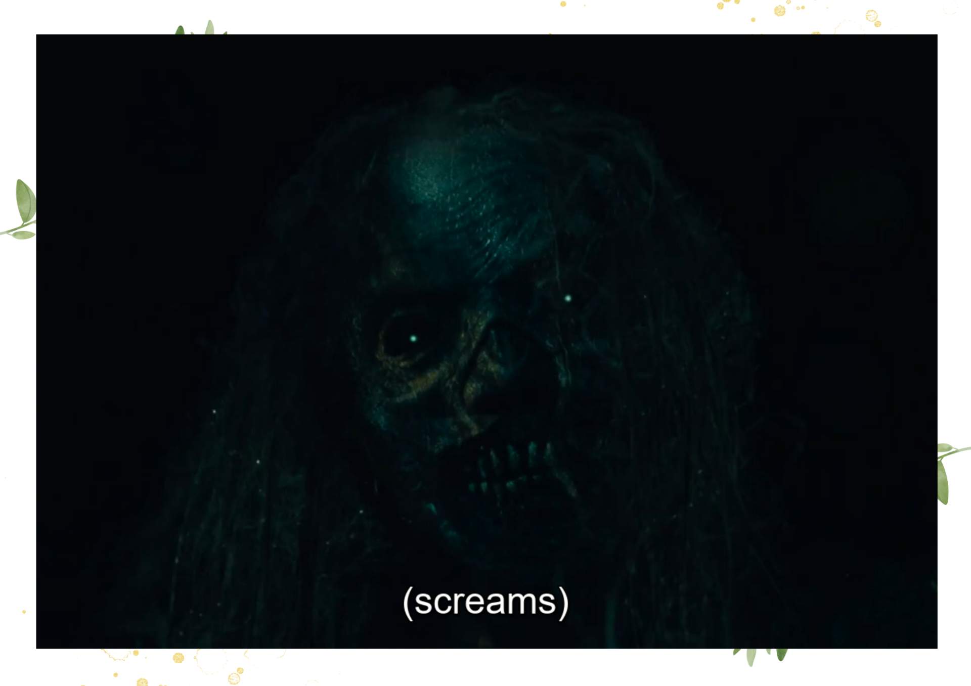 White Green Aesthetic Minimalist Blank Document Border 15