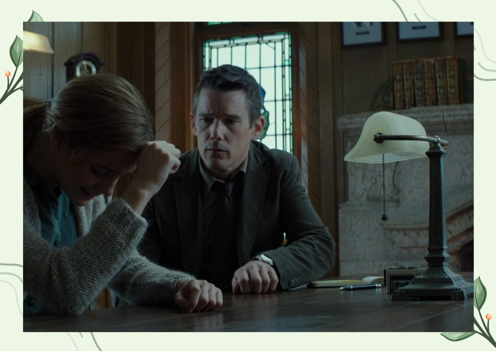 White Green Aesthetic Minimalist Blank Document Border 6 1 2