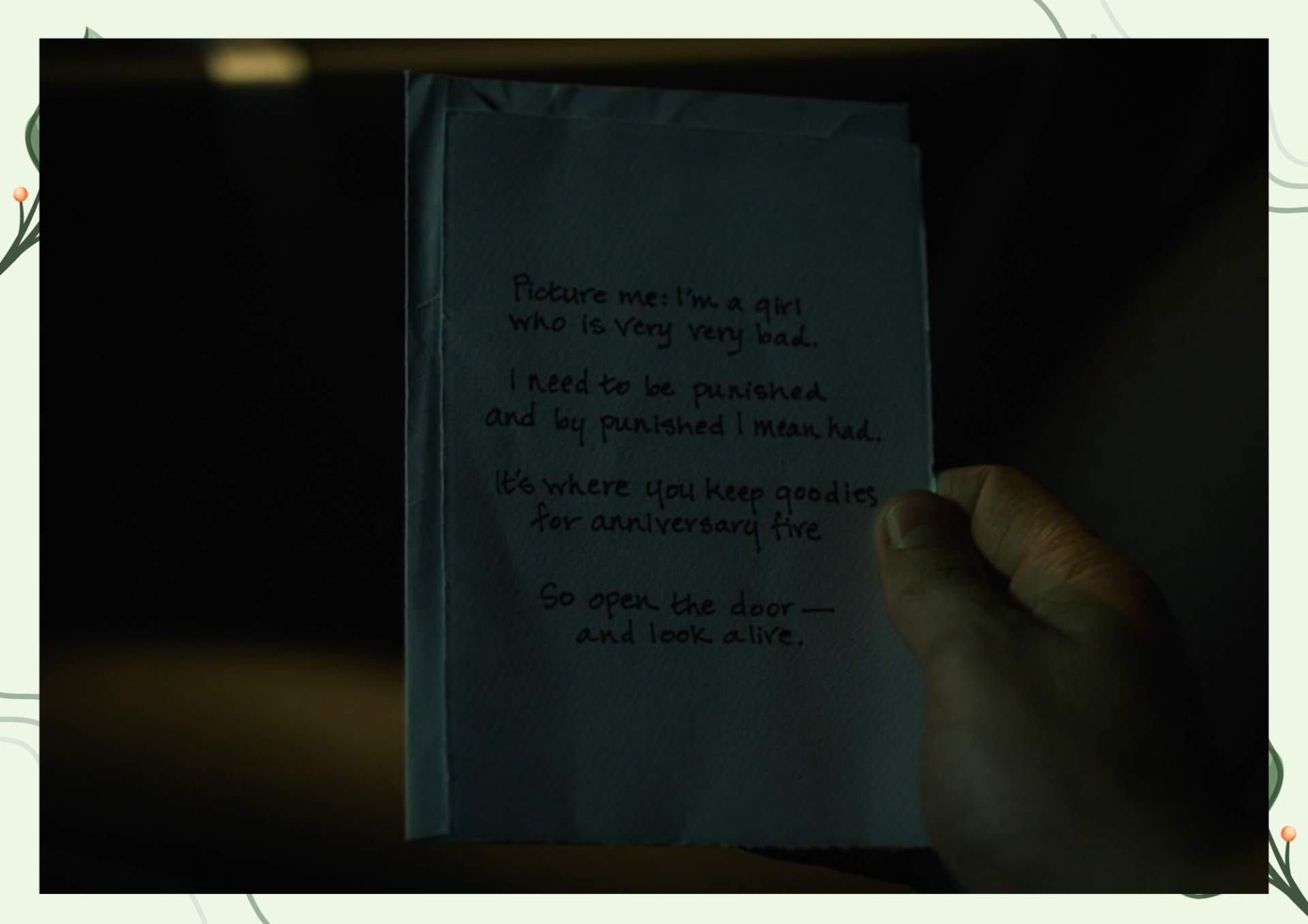 White Green Aesthetic Minimalist Blank Document Border 10 3