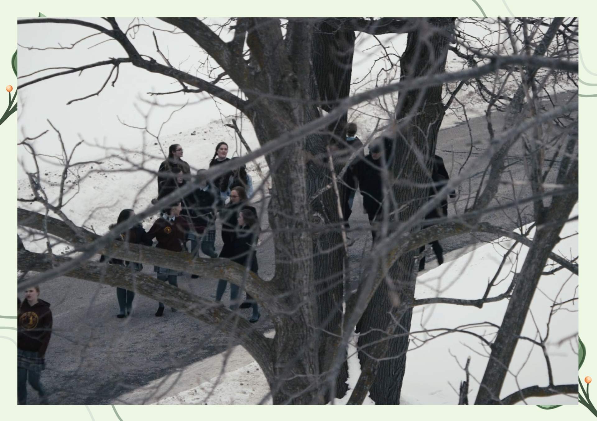 White Green Aesthetic Minimalist Blank Document Border 2 6