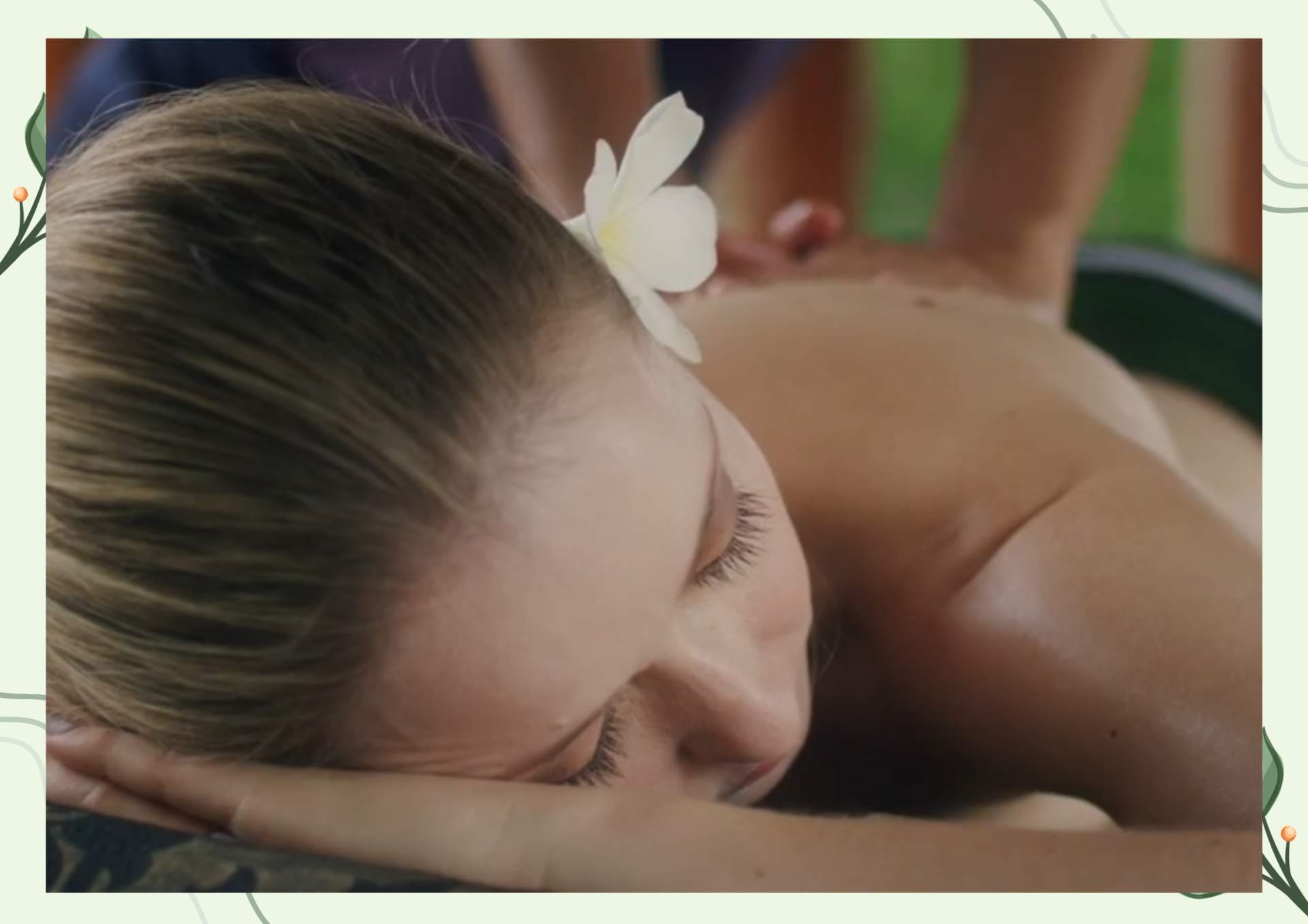 White Green Aesthetic Minimalist Blank Document Border 22