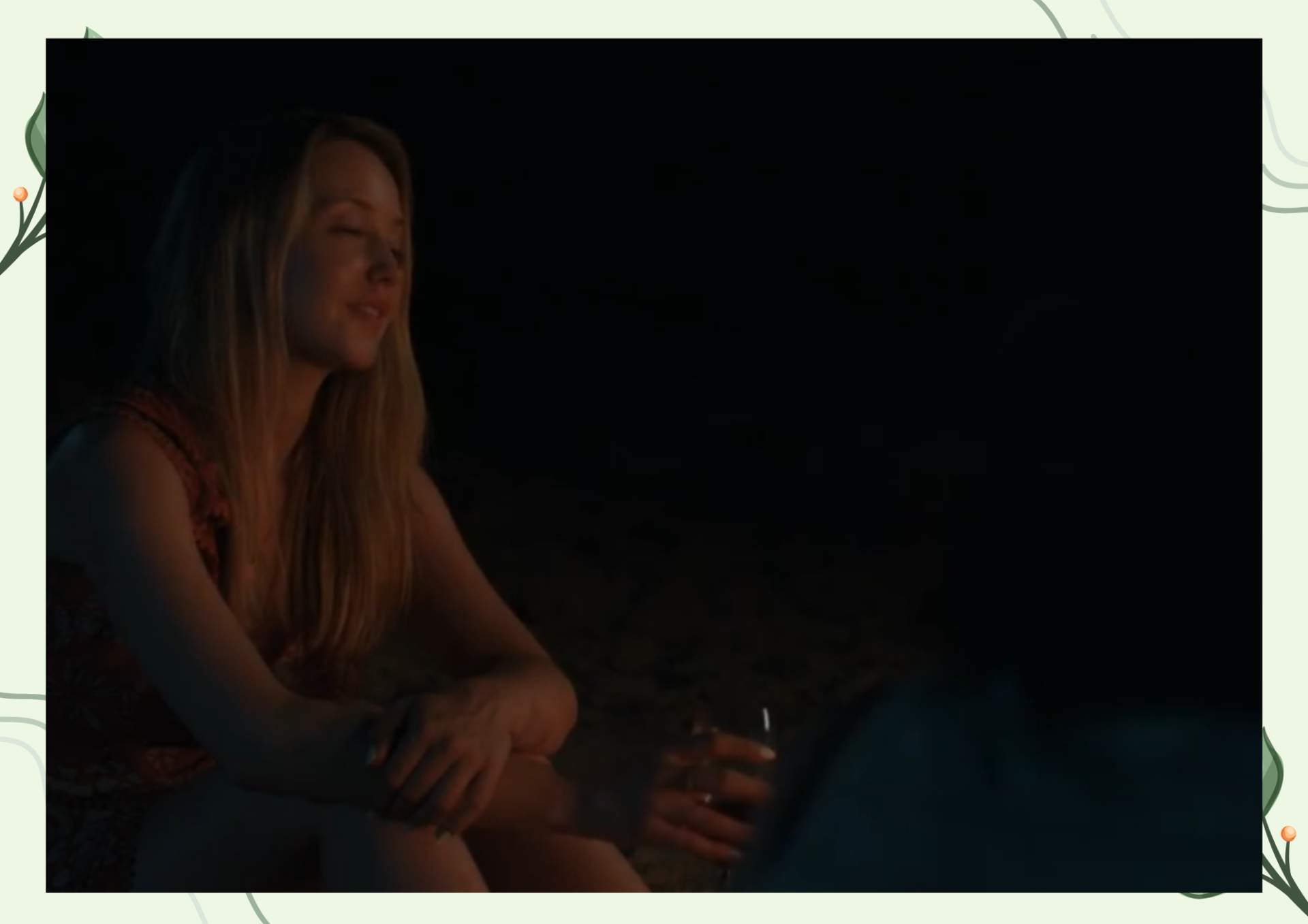 White Green Aesthetic Minimalist Blank Document Border 3 16