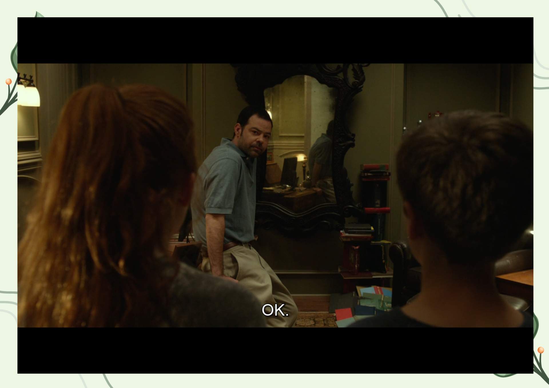 White Green Aesthetic Minimalist Blank Document Border 4 15