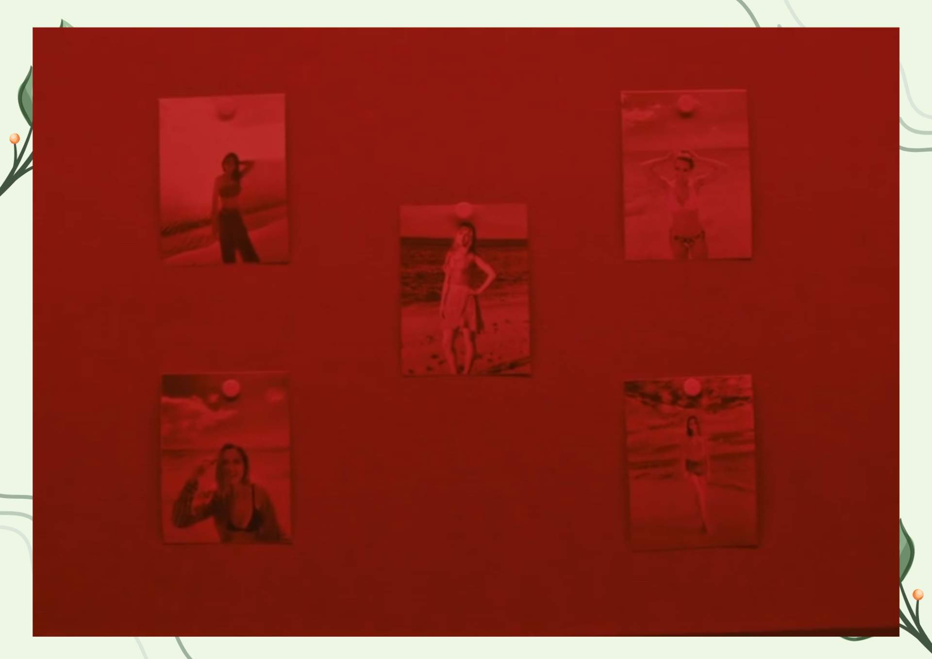 White Green Aesthetic Minimalist Blank Document Border 4 19