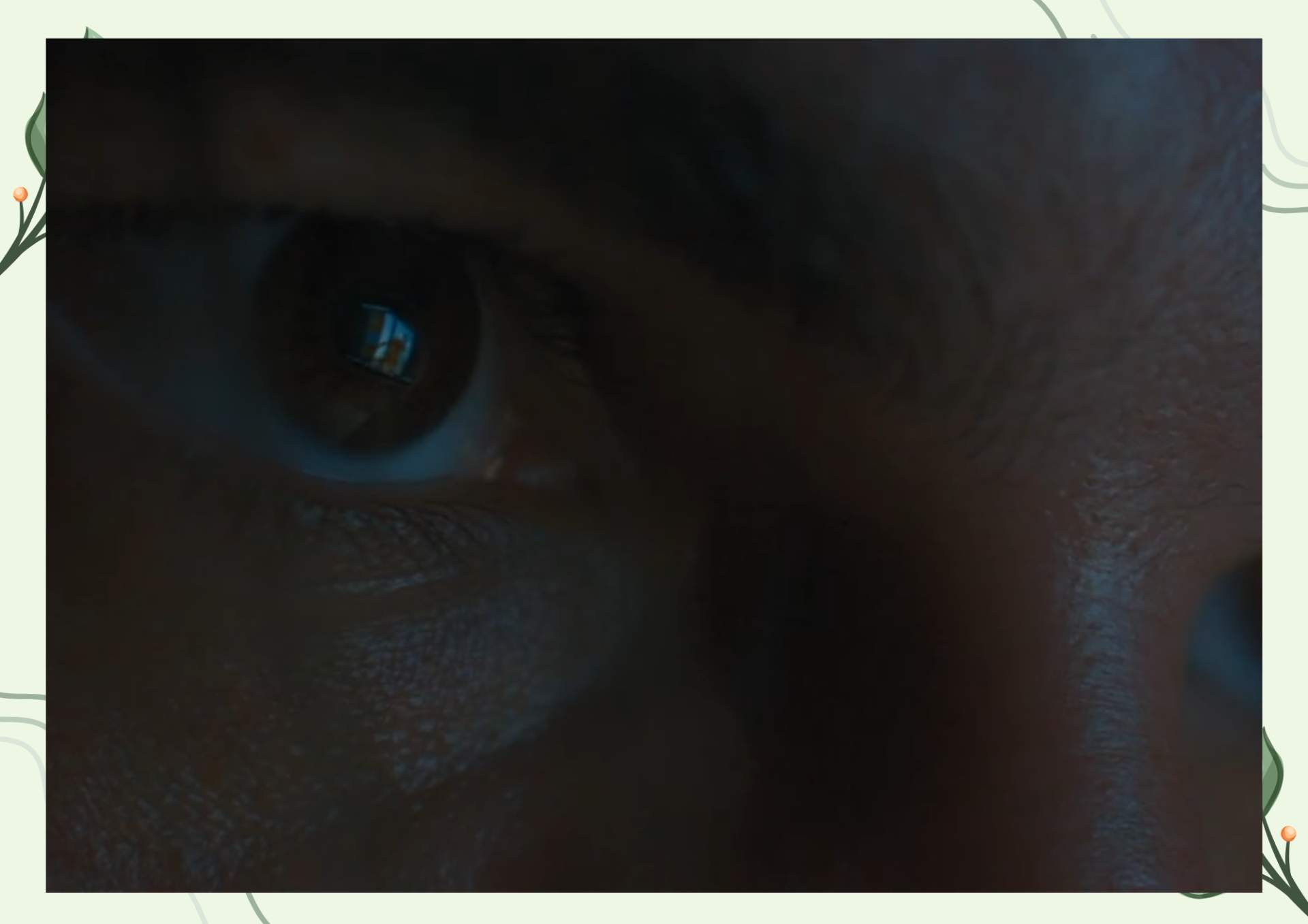 White Green Aesthetic Minimalist Blank Document Border 6 15