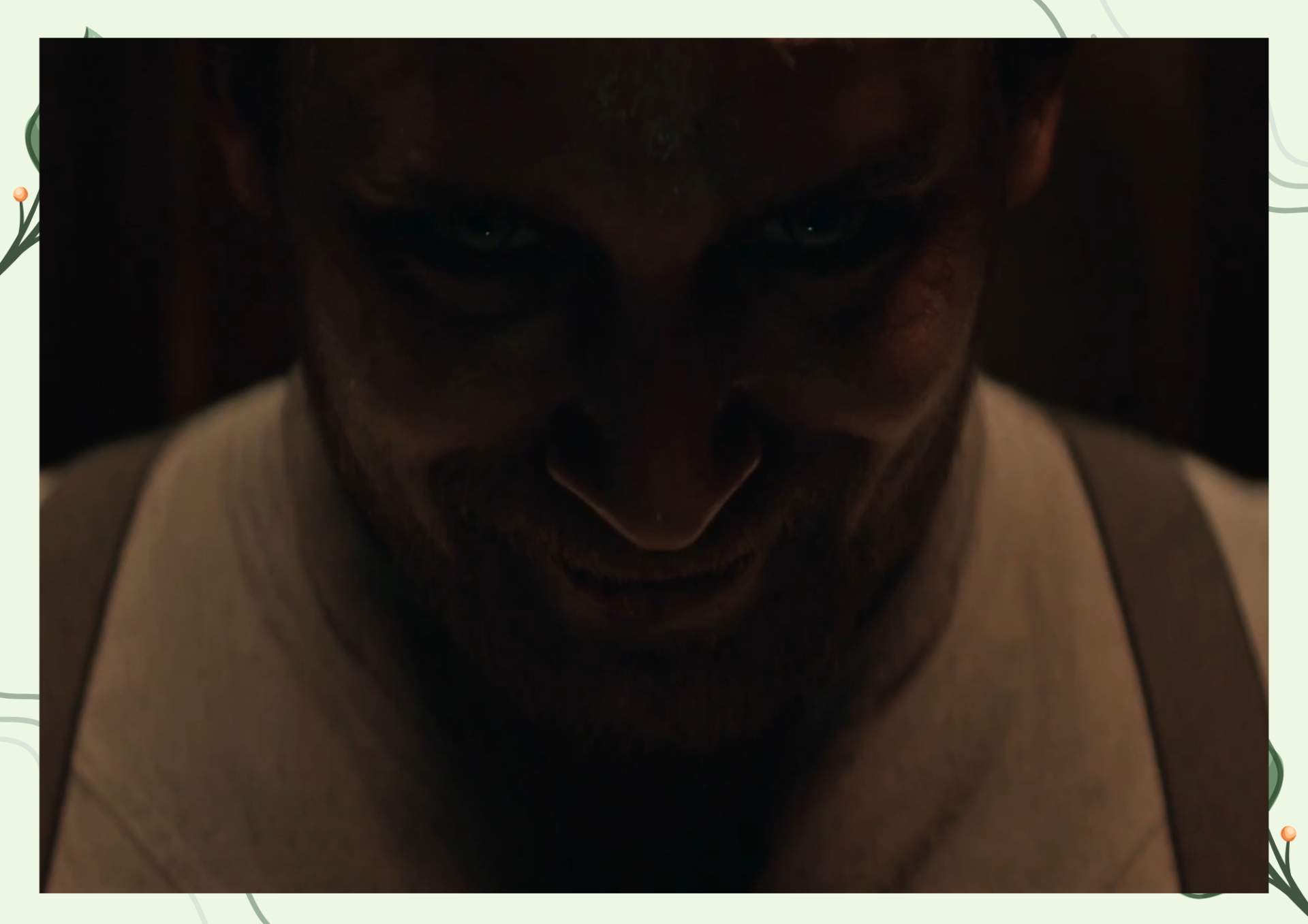 White Green Aesthetic Minimalist Blank Document Border 6 9