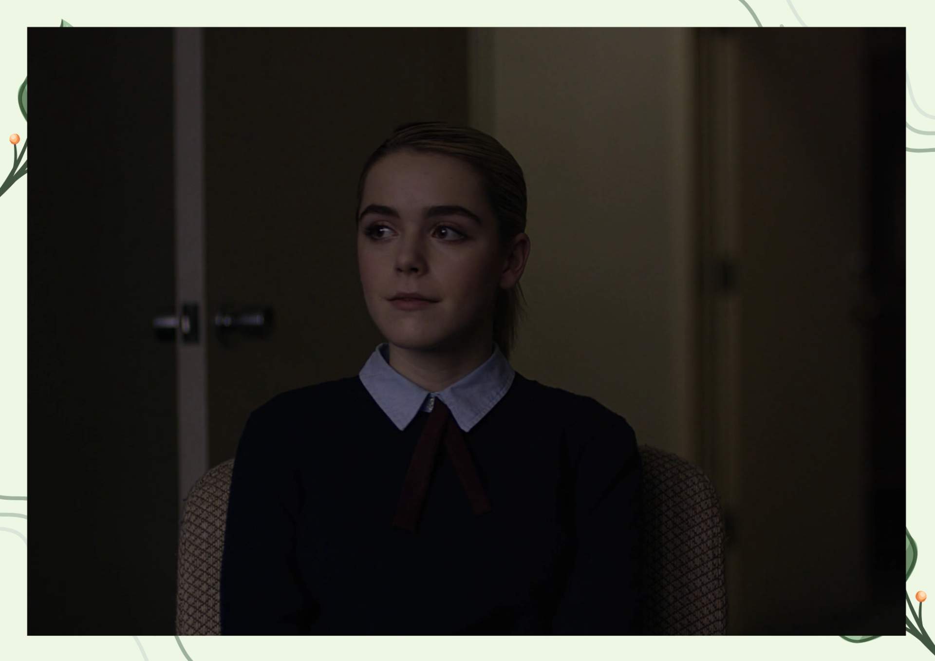 White Green Aesthetic Minimalist Blank Document Border 8