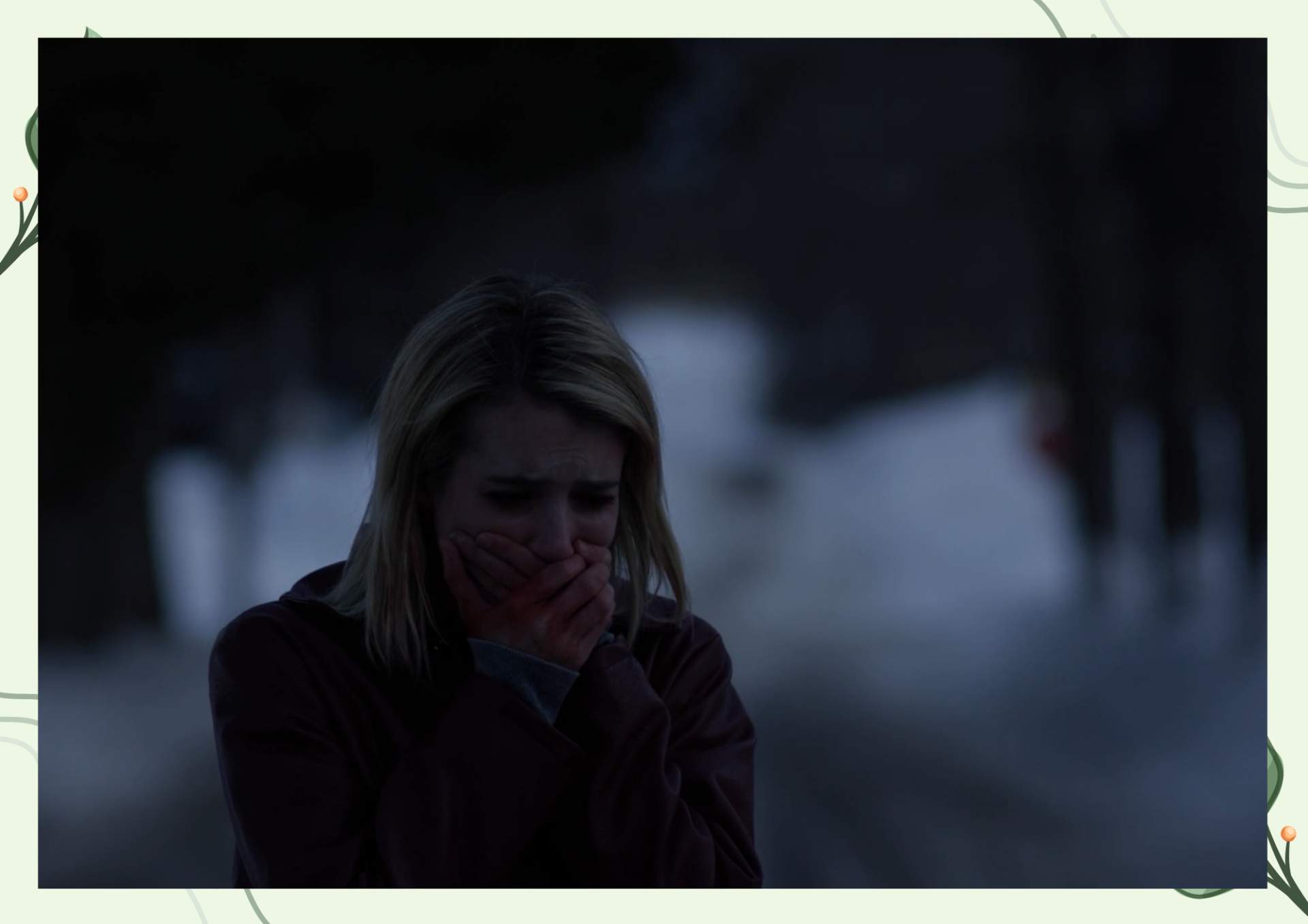 White Green Aesthetic Minimalist Blank Document Border 9 4