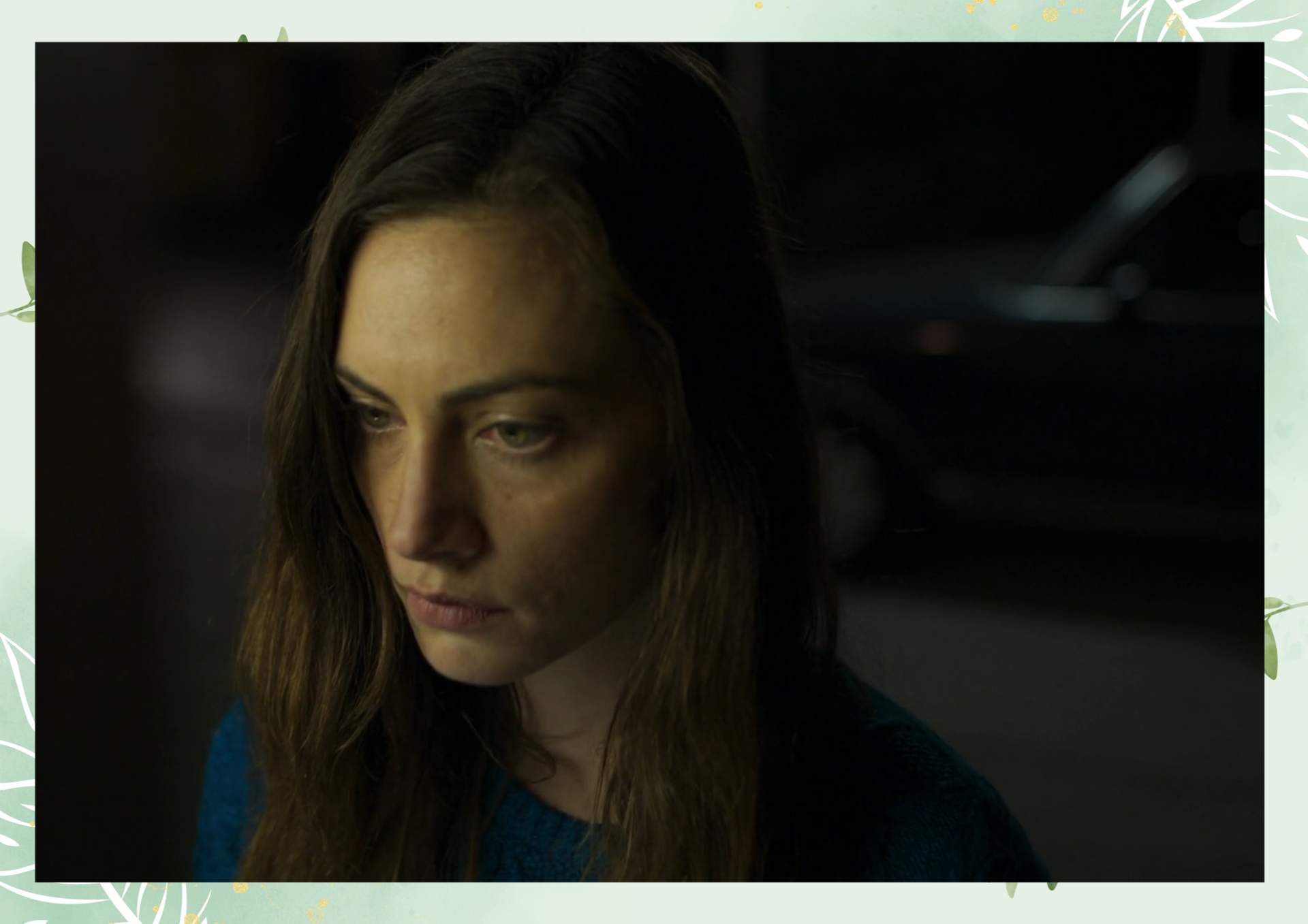 Green White Minimalist Aesthetic Blank Document Border 1 2