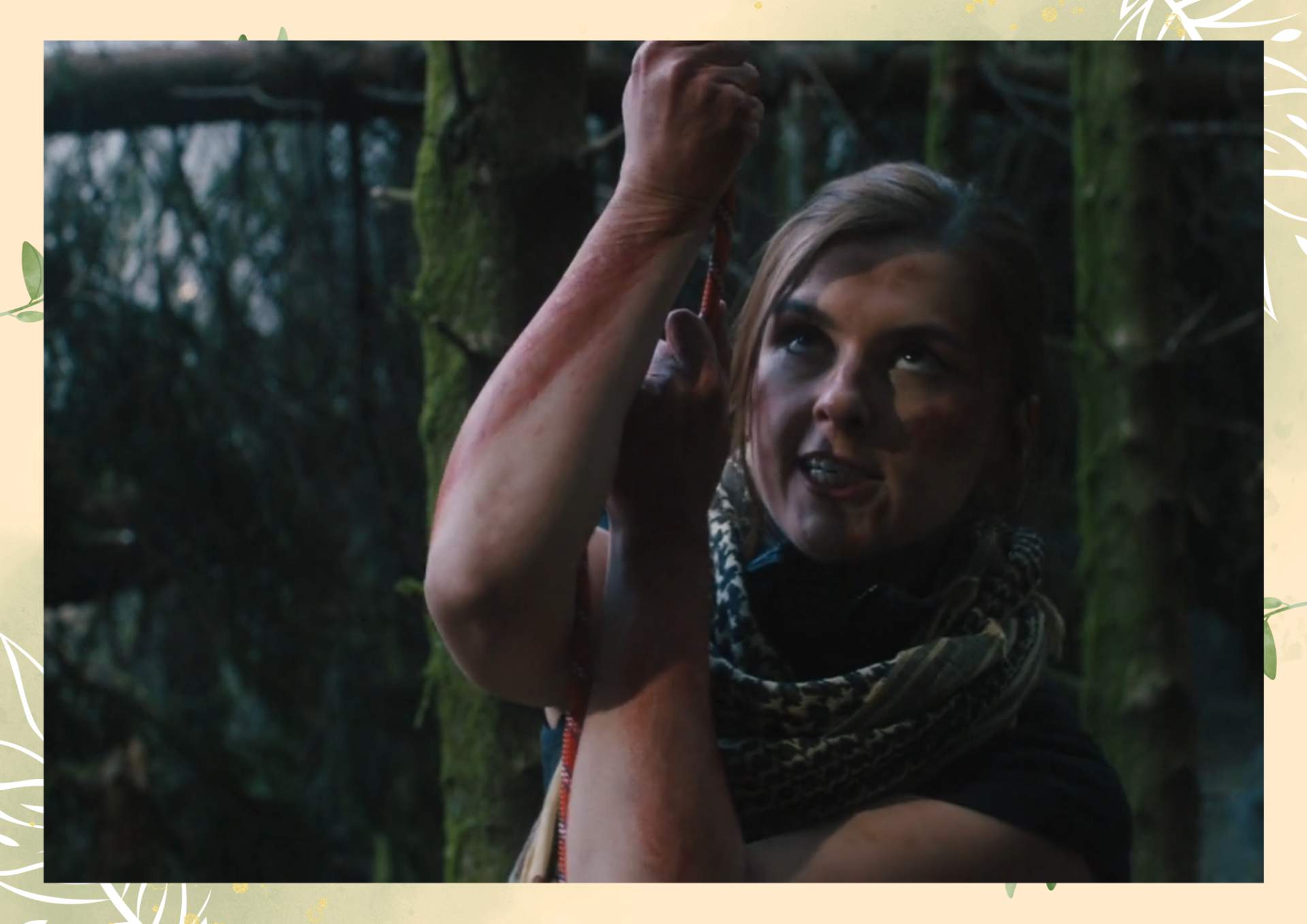 Green White Minimalist Aesthetic Blank Document Border 3 2 1