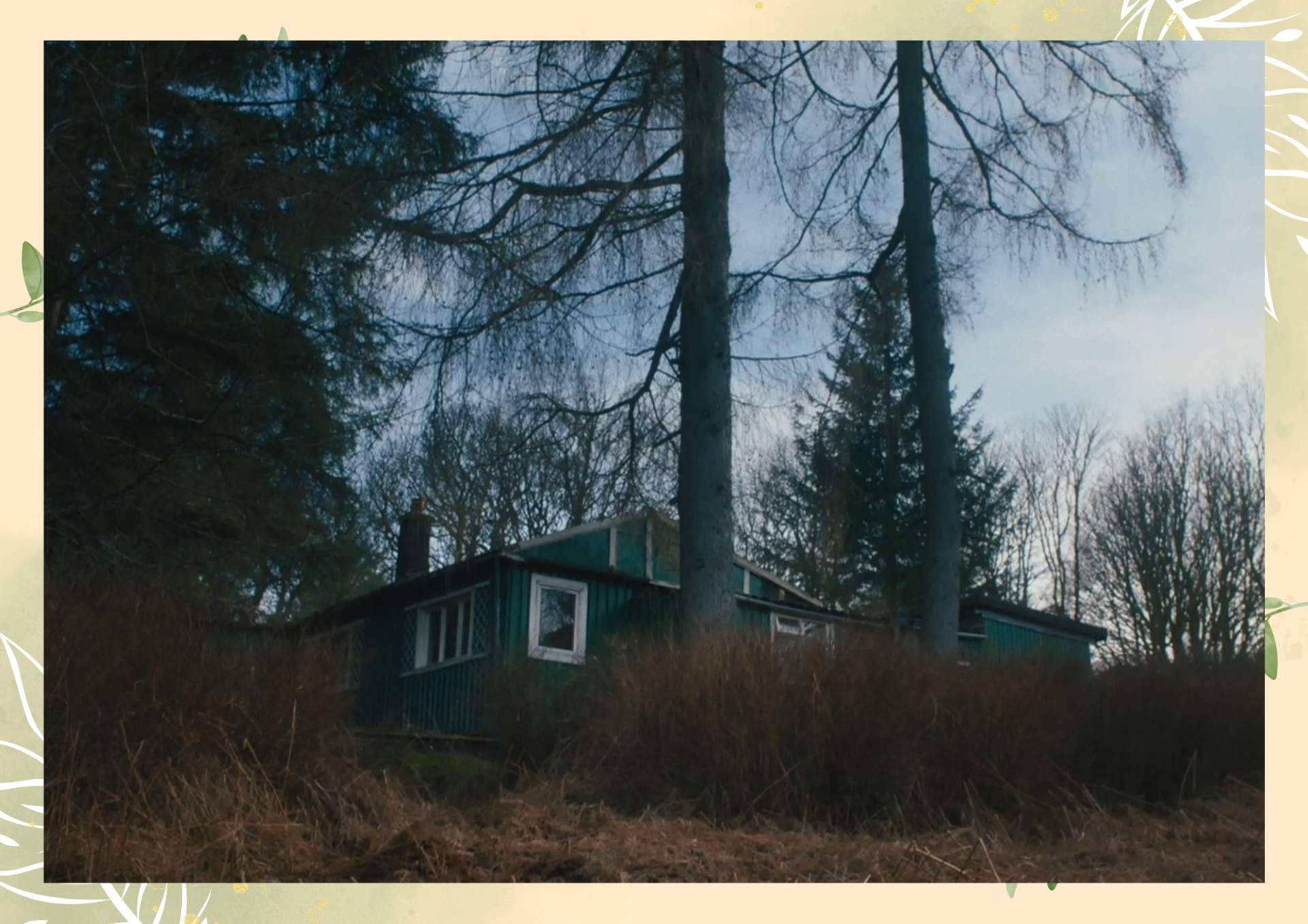 Green White Minimalist Aesthetic Blank Document Border 4 2 1