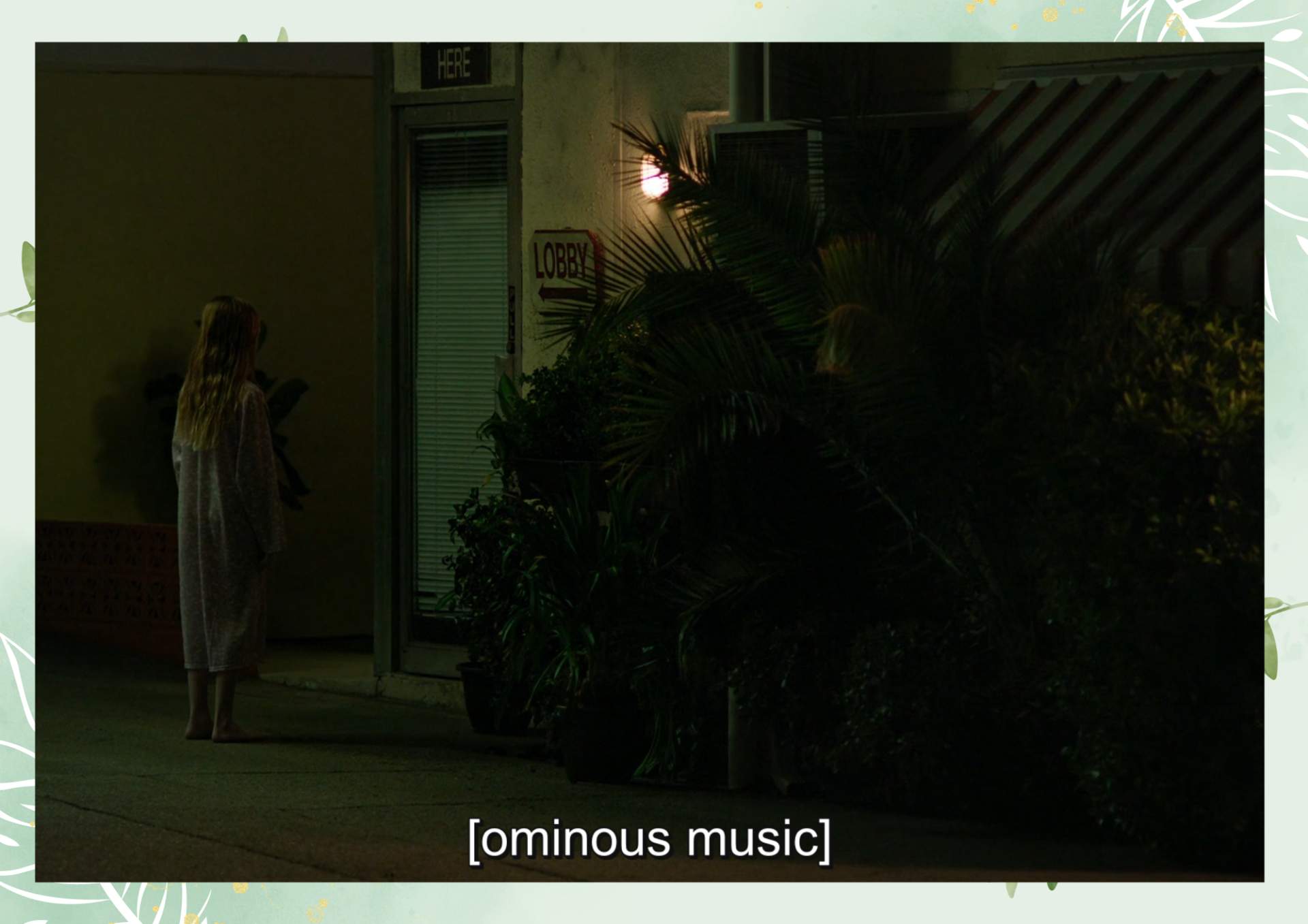 Green White Minimalist Aesthetic Blank Document Border 4 2