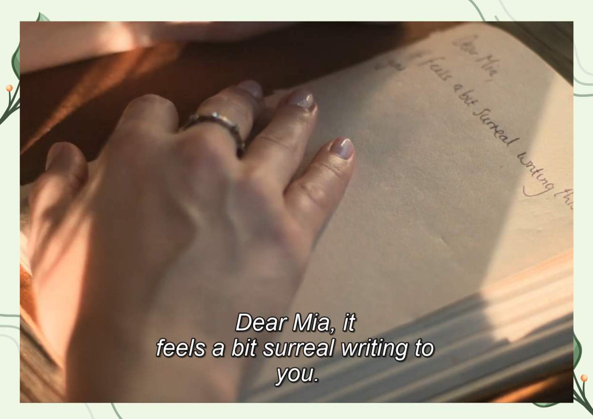 White Green Aesthetic Minimalist Blank Document Border 3 1