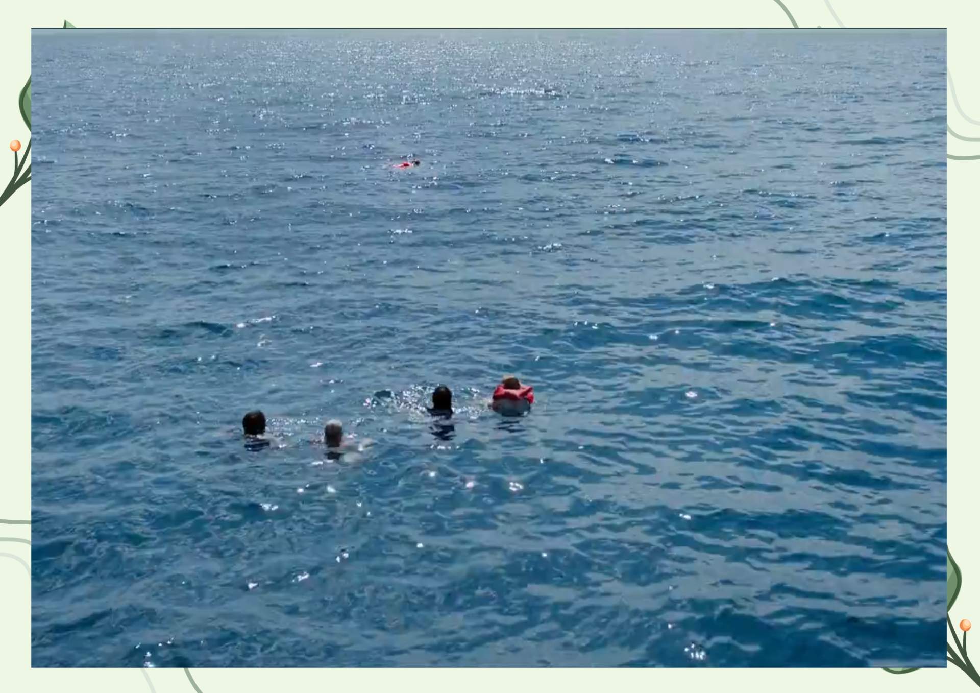 White Green Aesthetic Minimalist Blank Document Border 2 1