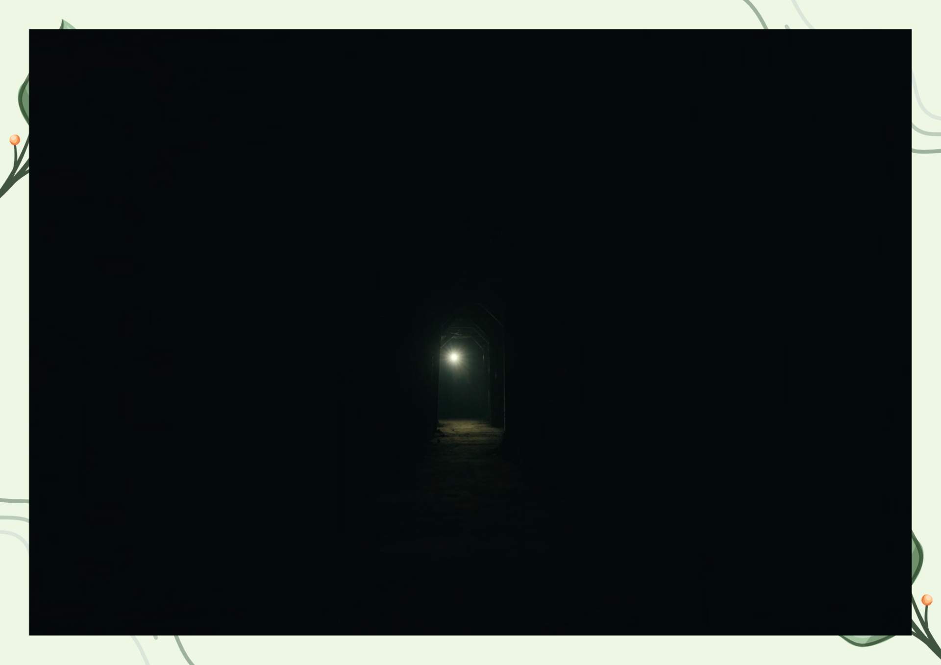 White Green Aesthetic Minimalist Blank Document Border 3 1 1