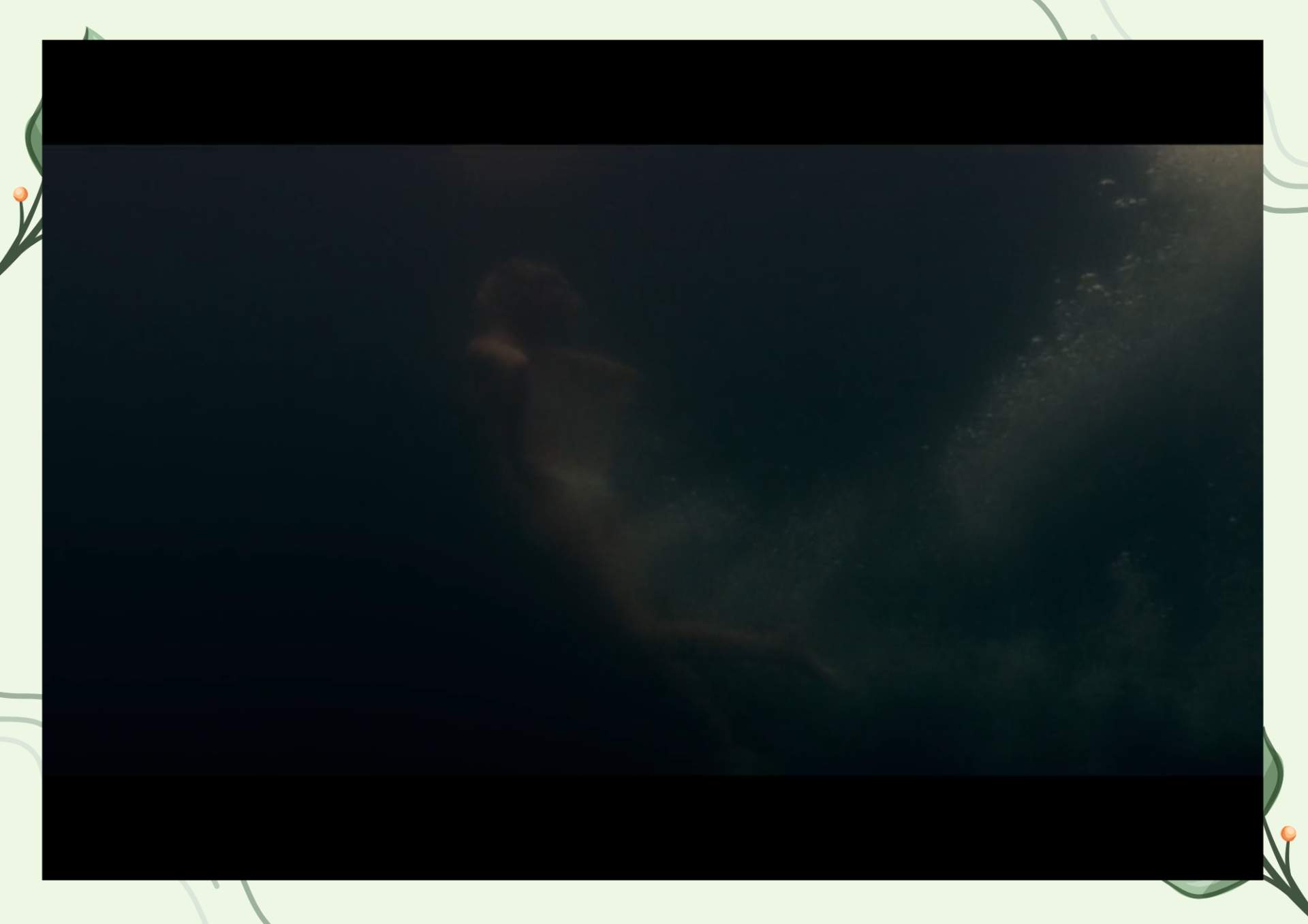 White Green Aesthetic Minimalist Blank Document Border 3 9