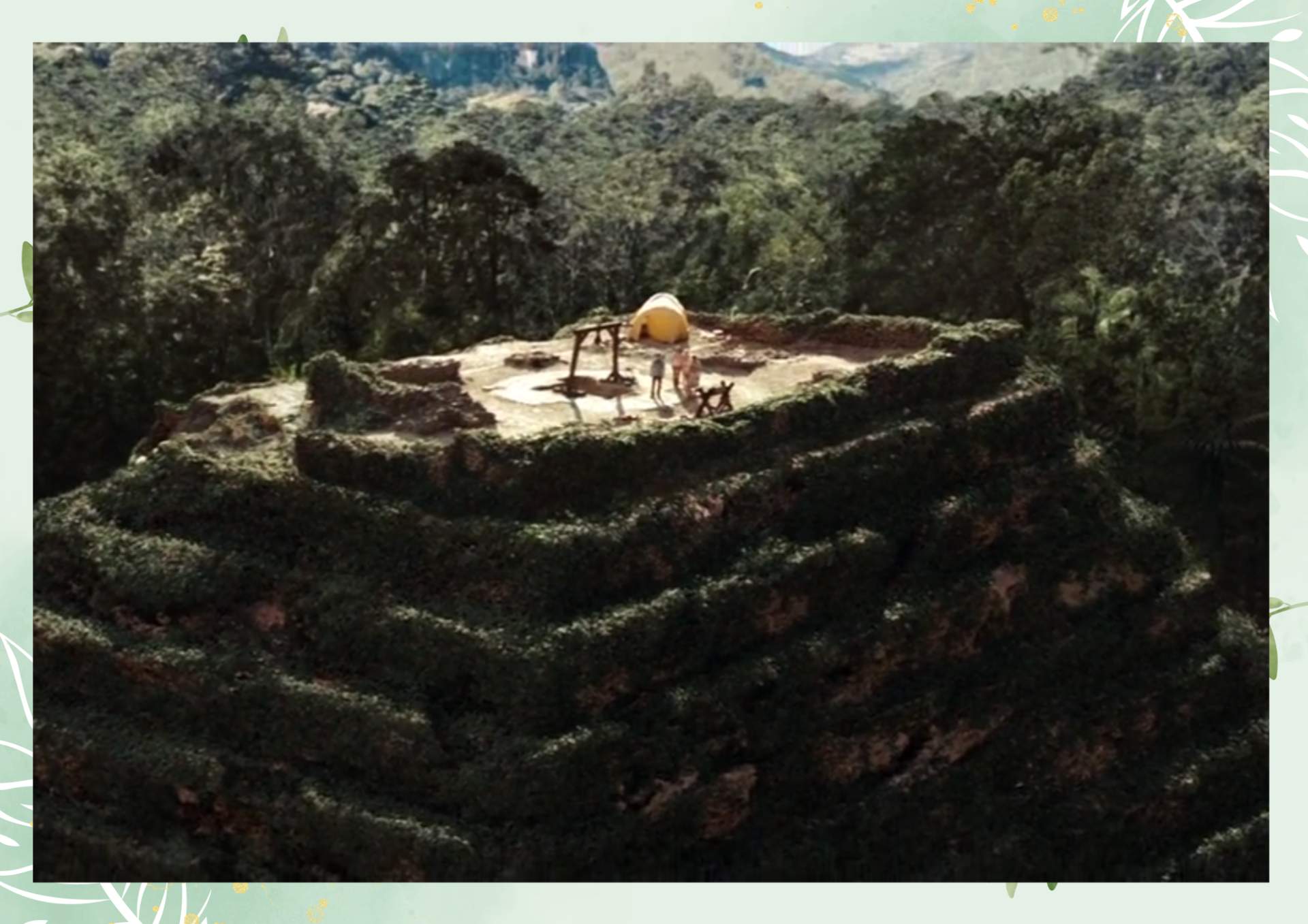 White Green Aesthetic Minimalist Blank Document Border 6 5