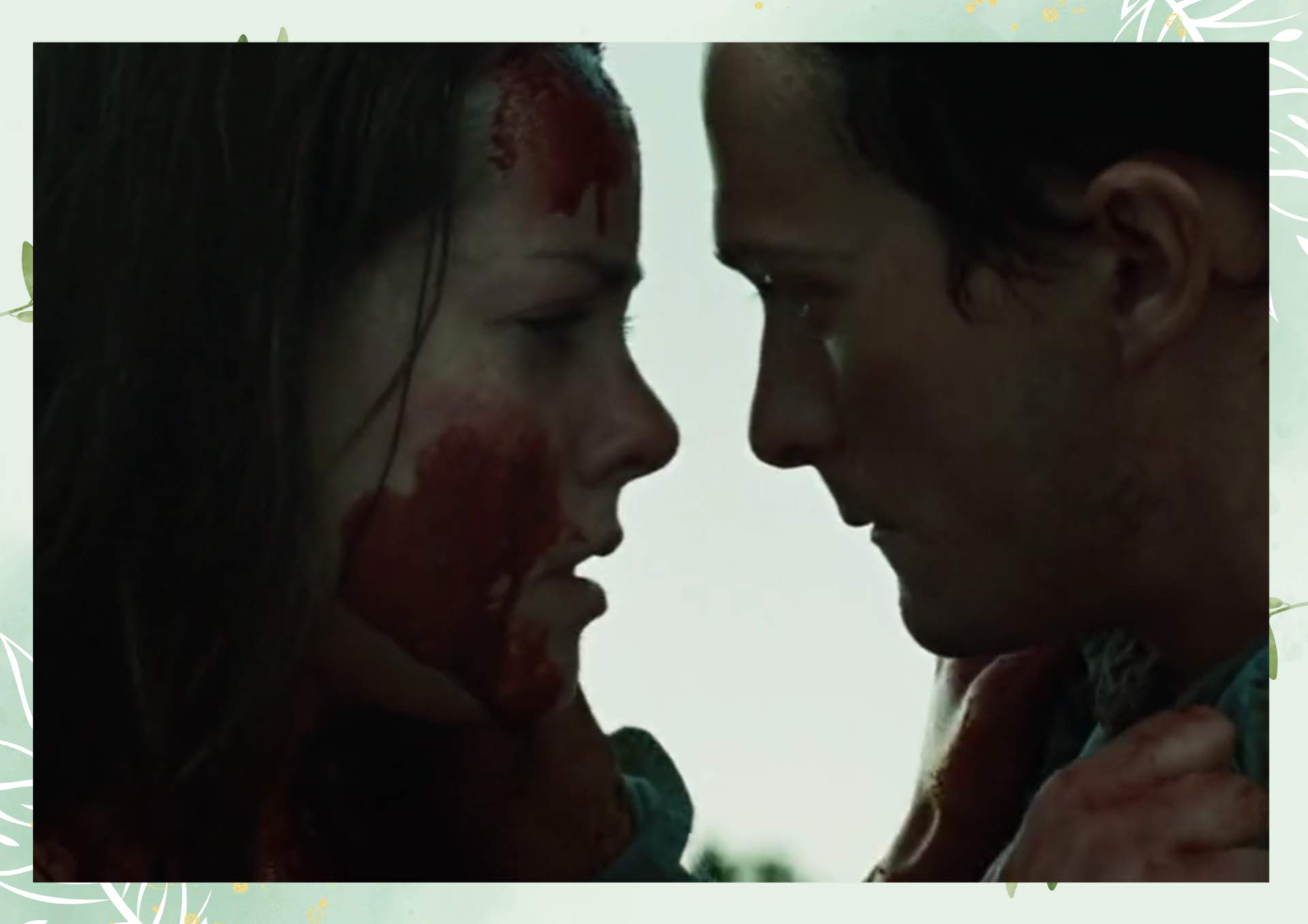 White Green Aesthetic Minimalist Blank Document Border 7 3